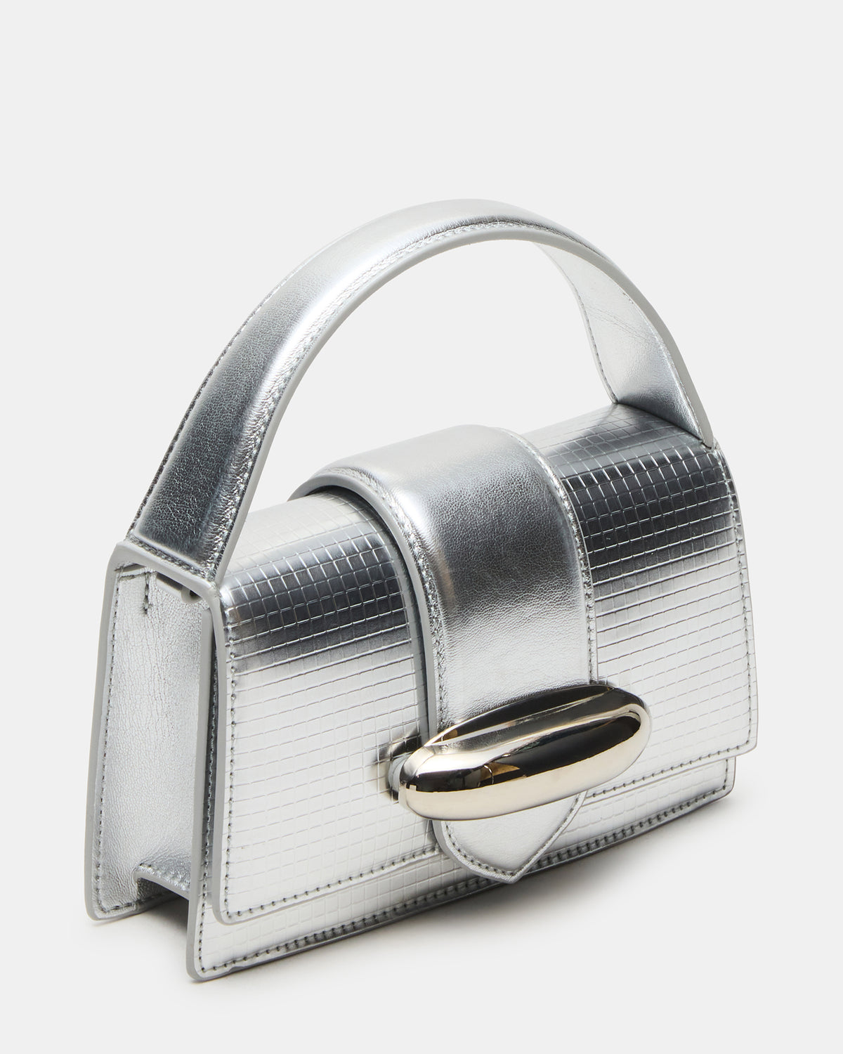 MISHELL Bag Silver Disco Top-Handle Mini Handbag - Steve Madden