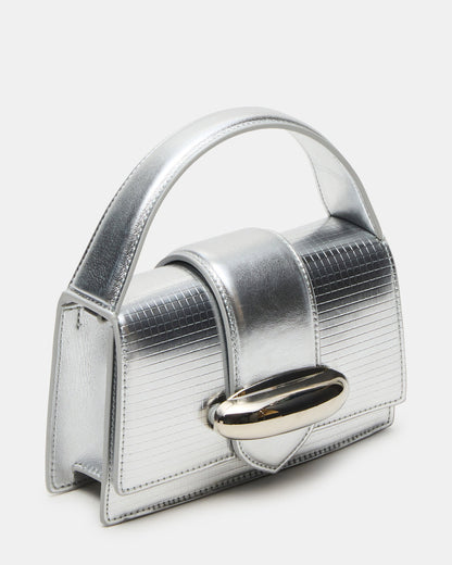 MISHELL Bag Silver Disco Top-Handle Mini Handbag - Steve Madden
