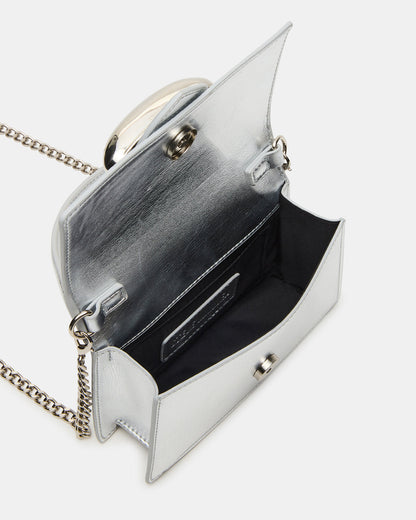 MISHELL Bag Silver Disco Top-Handle Mini Handbag - Steve Madden