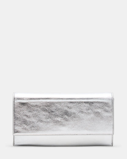 JULIANA Bag Silver Women's Crossbody Clutch Handbag - Steve Madden