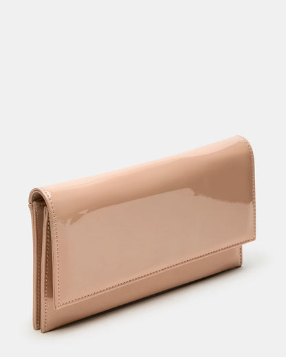 JULIANA Bag Blush Patent Crossbody Clutch Handbag - Steve Madden