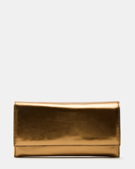 JULIANA Bag Bronze Crossbody Clutch Handbag - Steve Madden