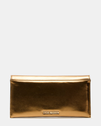 JULIANA Bag Bronze Crossbody Clutch Handbag - Steve Madden