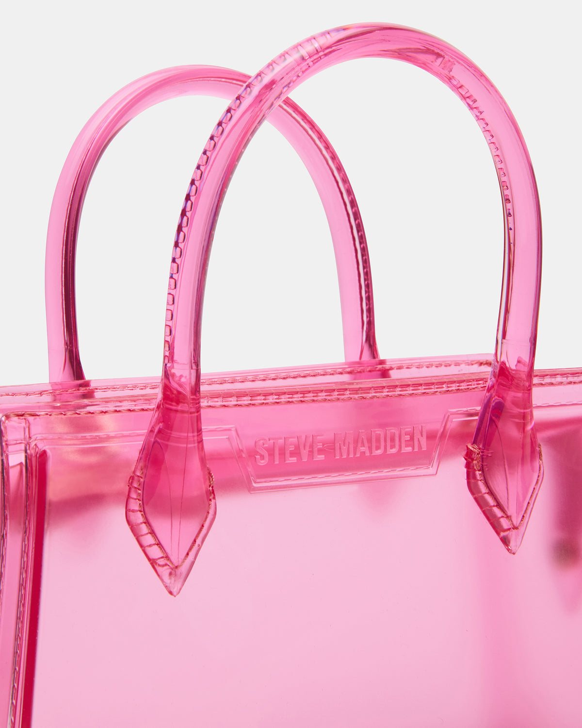 PEACH Jelly Bag Pink Mini Crossbody Top-Handle Handbag - Steve Madden