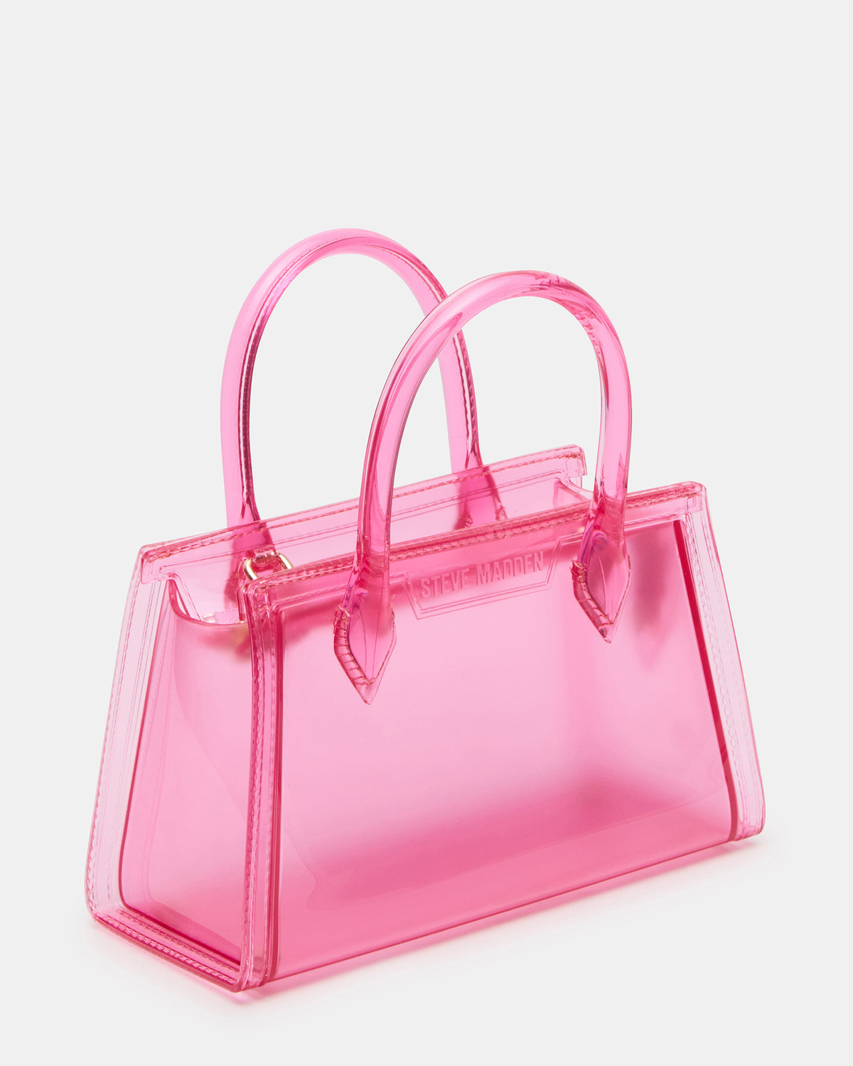 PEACH Jelly Bag Pink Mini Crossbody Top-Handle Handbag - Steve Madden