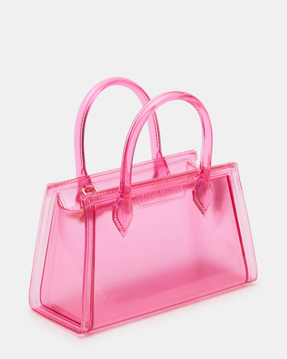 PEACH Jelly Bag Pink Mini Crossbody Top-Handle Handbag - Steve Madden
