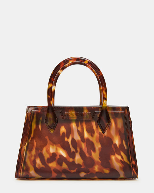 PEACH Jelly Bag Tortoise Mini Crossbody Top-Handle Handbag - Steve Madden