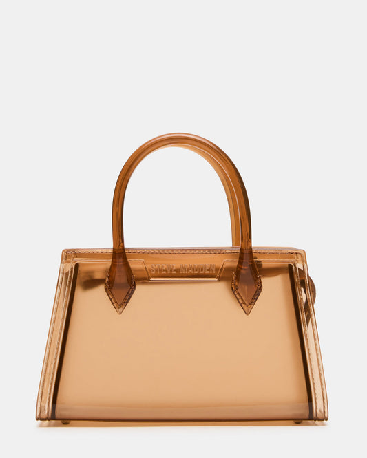 PEACH Jelly Bag Tan Mini Crossbody Top-Handle Handbag - Steve Madden
