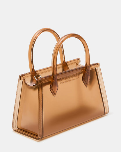 PEACH Jelly Bag Tan Mini Crossbody Top-Handle Handbag - Steve Madden