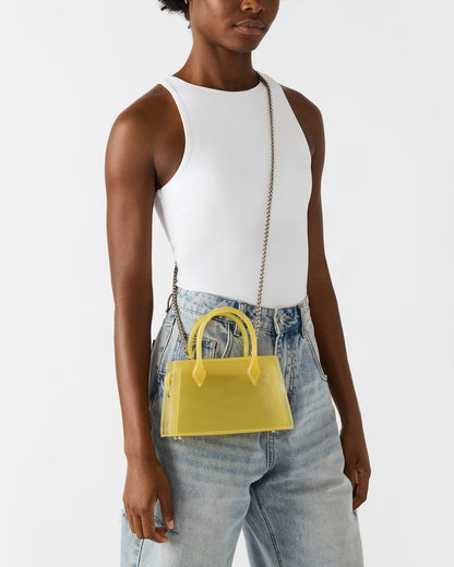 PEACH Jelly Bag Yellow Mini Crossbody Top-Handle Handbag - Steve Madden