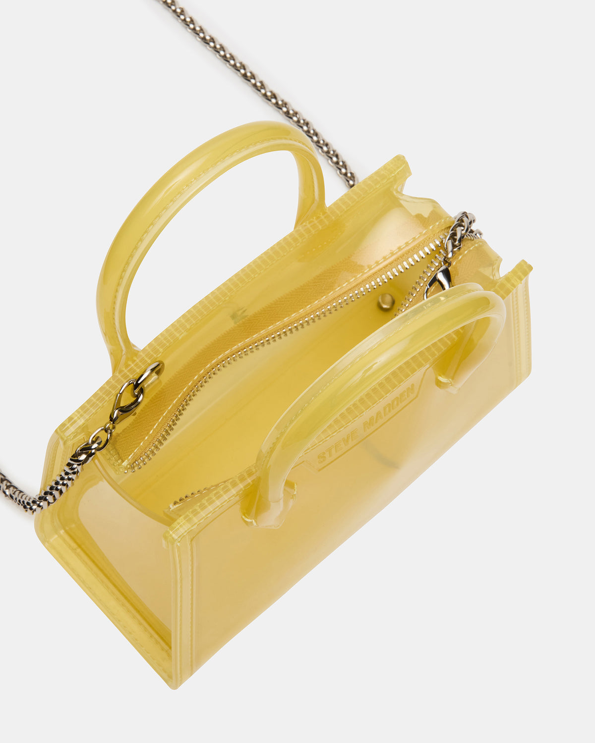 PEACH Jelly Bag Yellow Mini Crossbody Top-Handle Handbag - Steve Madden