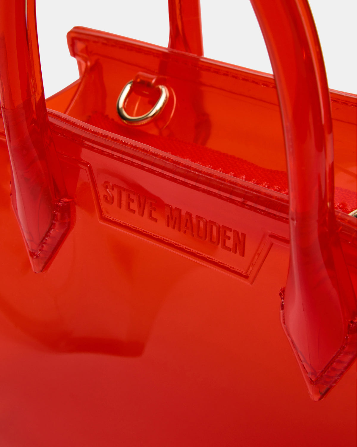 PEACH Jelly Bag Red Mini Crossbody Top-Handle Handbag - Steve Madden