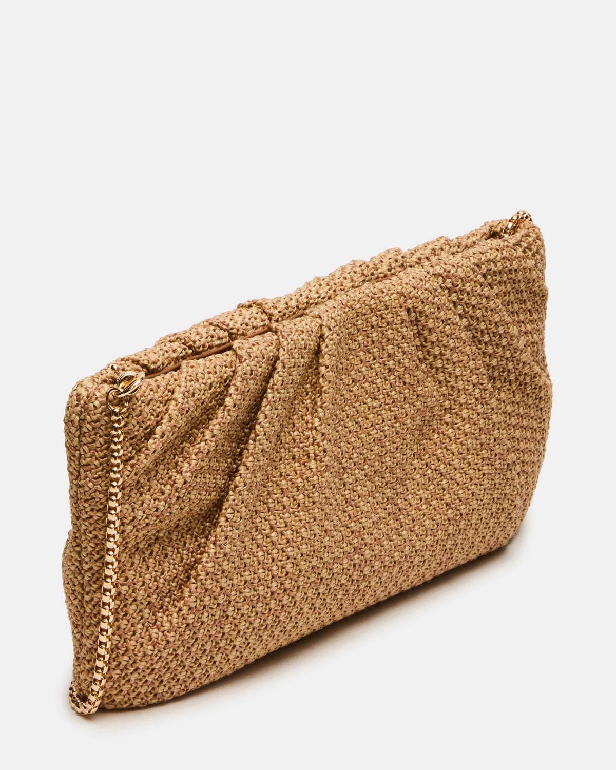 PALOMAA Bag Natural Straw Clutch Crossbody Handbag - Steve Madden
