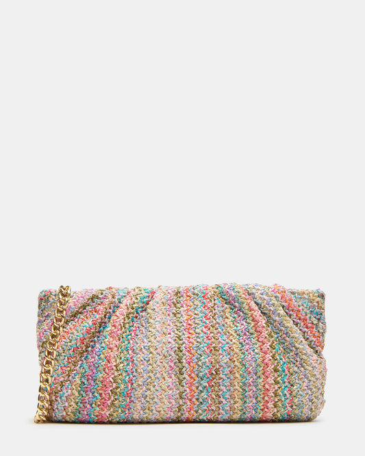 PALOMAA Bag Multi Straw Clutch Crossbody Handbag - Steve Madden