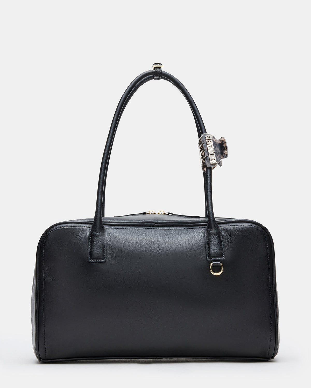 CANDICE Bag Black Shoulder Strap Box Satchel Handbag - Steve Madden