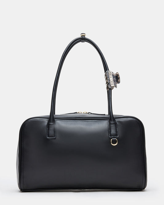 CANDICE Bag Black Shoulder Strap Box Satchel Handbag - Steve Madden