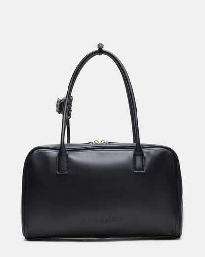 CANDICE Bag Black Shoulder Strap Box Satchel Handbag - Steve Madden