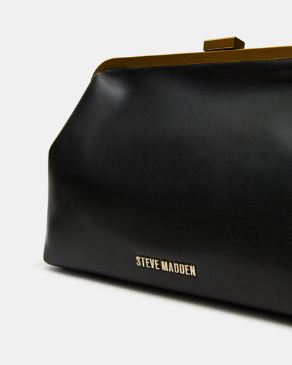 KISSES Bag Black Chain Strap Crossbody Clutch Handbag - Steve Madden