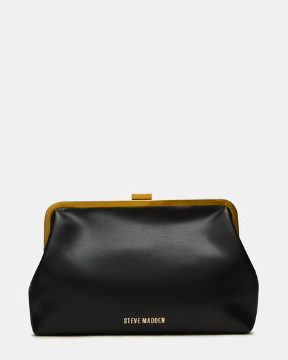 KISSES Bag Black Chain Strap Crossbody Clutch Handbag - Steve Madden