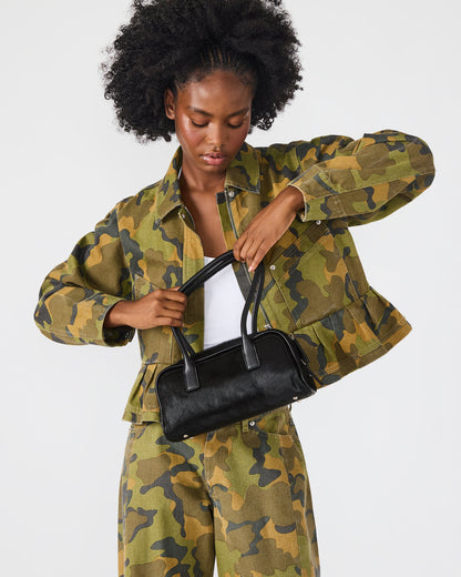 ANISE Bag Black Multi Elongated Shoulder Strap Handbag - Steve Madden