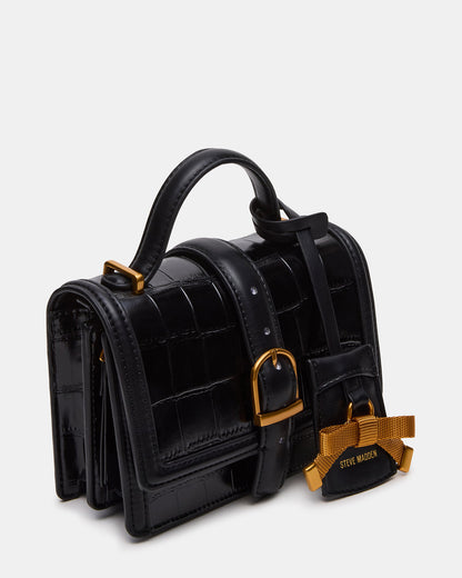 CLARK Bag Black Structured Top-Handle Mini Handbag - Steve Madden