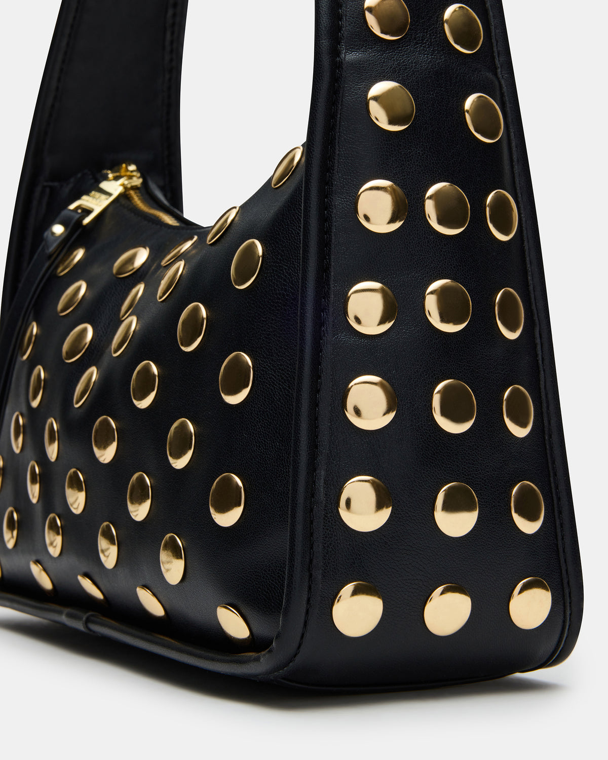 CHEYANN Bag Black Hobo Dome-Studded Shoulder Strap Women's Handbag - Steve Madden
