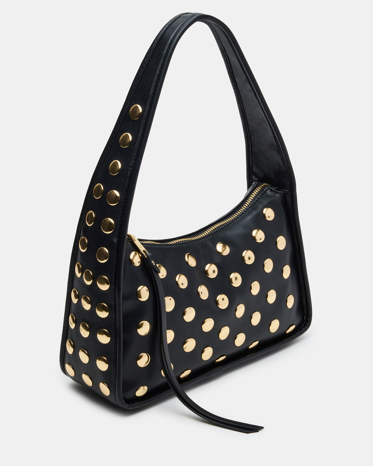 CHEYANN Bag Black Hobo Dome-Studded Shoulder Strap Women's Handbag - Steve Madden