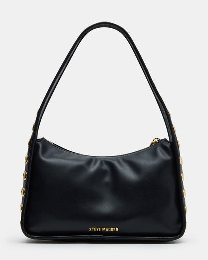 CHEYANN Bag Black Hobo Dome-Studded Shoulder Strap Women's Handbag - Steve Madden