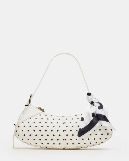 ROXEY Bag Dots Crescent-Shaped Top-Zipper Shoulder Strap Handbag - Steve Madden