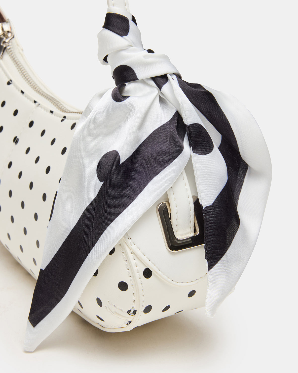 ROXEY Bag Dots Crescent-Shaped Top-Zipper Shoulder Strap Handbag - Steve Madden