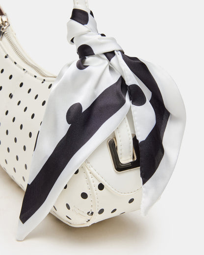 ROXEY Bag Dots Crescent-Shaped Top-Zipper Shoulder Strap Handbag - Steve Madden