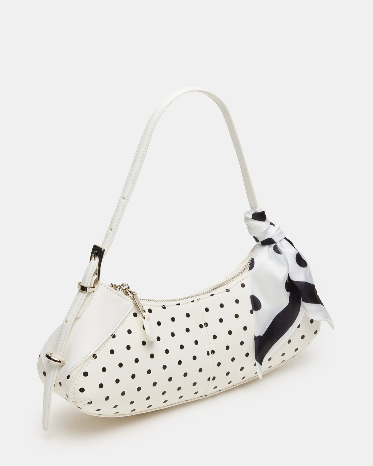 ROXEY Bag Dots Crescent-Shaped Top-Zipper Shoulder Strap Handbag - Steve Madden
