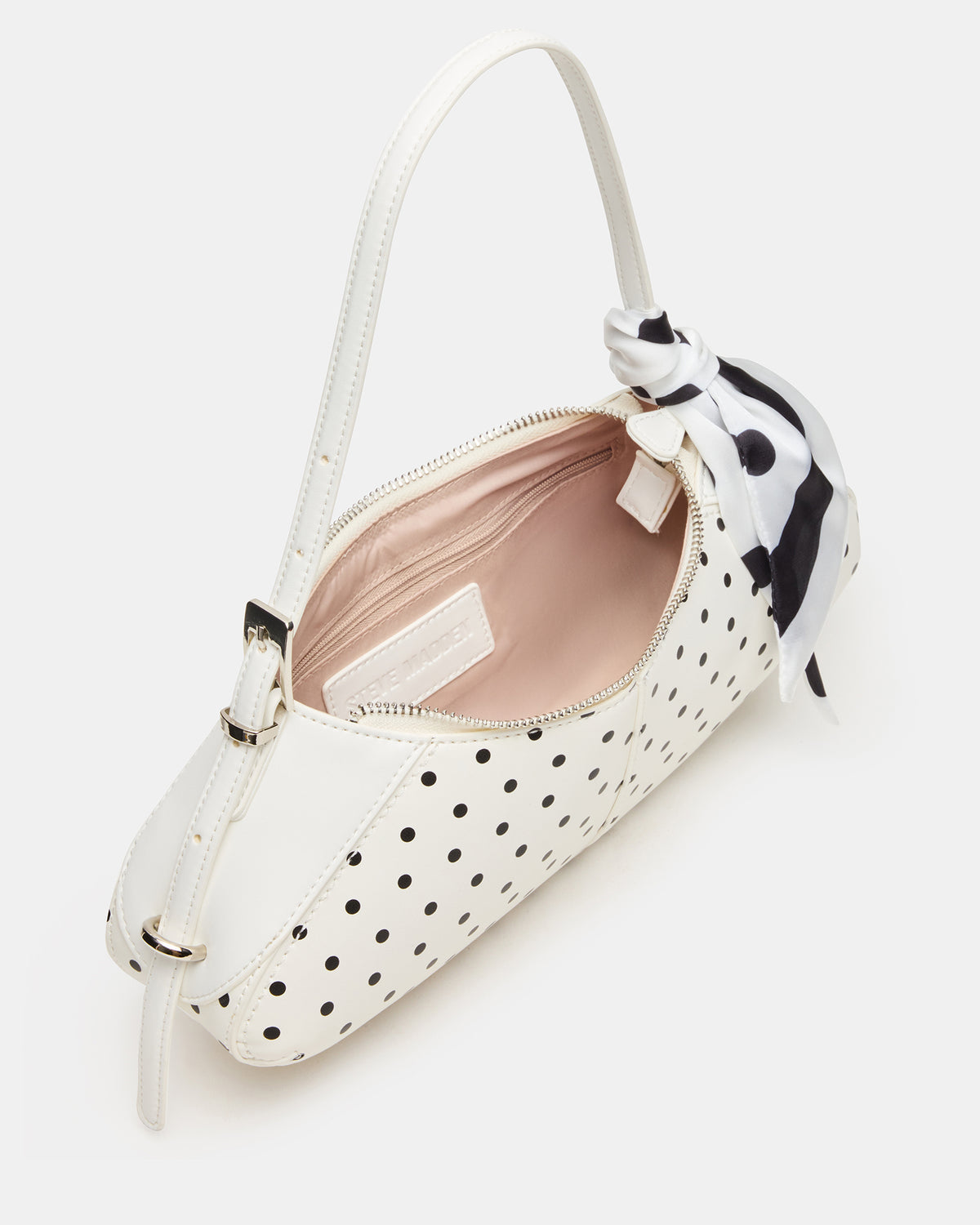 ROXEY Bag Dots Crescent-Shaped Top-Zipper Shoulder Strap Handbag - Steve Madden