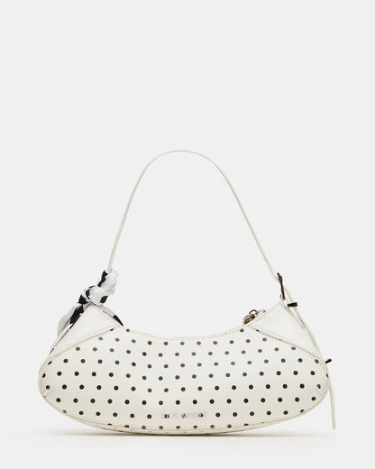 ROXEY Bag Dots Crescent-Shaped Top-Zipper Shoulder Strap Handbag - Steve Madden