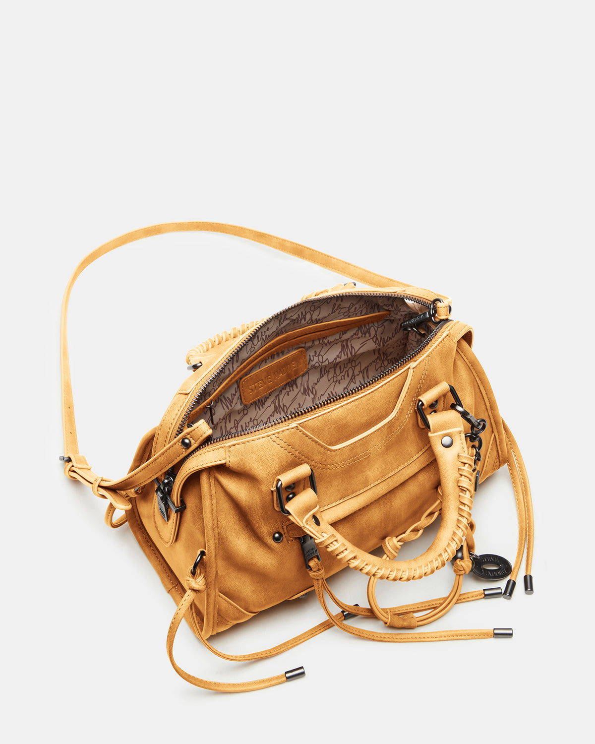 RIGGS Bag Banana Slouchy Top-Handle Crossbody Satchel Handbag - Steve Madden