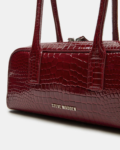 ANISE Bag Red Crocodile Elongated Shoulder Strap Handbag - Steve Madden