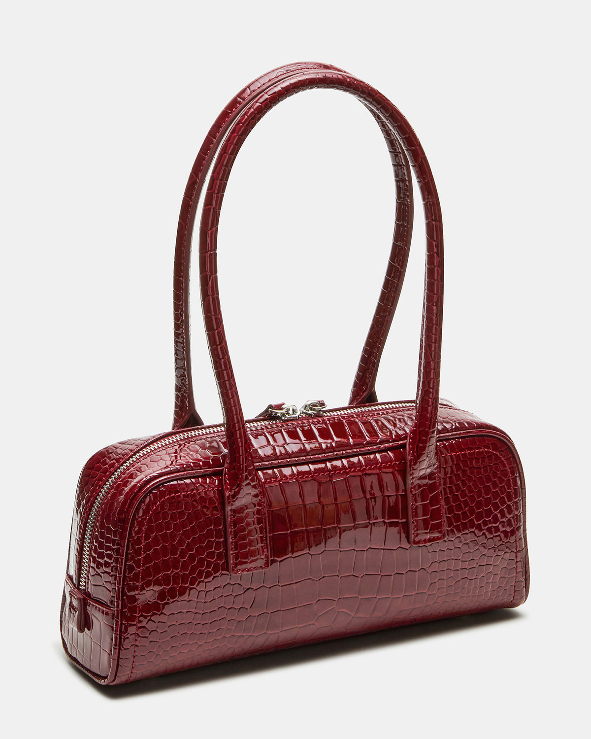 ANISE Bag Red Crocodile Elongated Shoulder Strap Handbag - Steve Madden