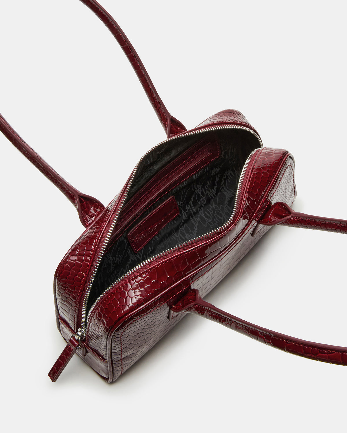 ANISE Bag Red Crocodile Elongated Shoulder Strap Handbag - Steve Madden