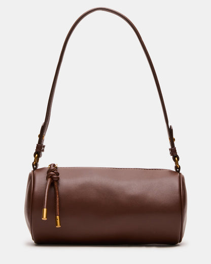 PRIYA Bag Brown Mini Barrel Shoulder Handbag - Steve Madden
