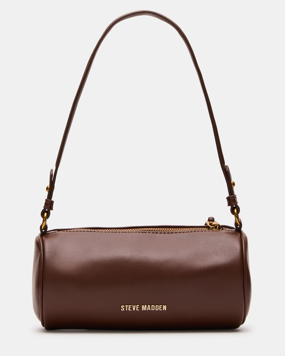 PRIYA Bag Brown Mini Barrel Shoulder Handbag - Steve Madden