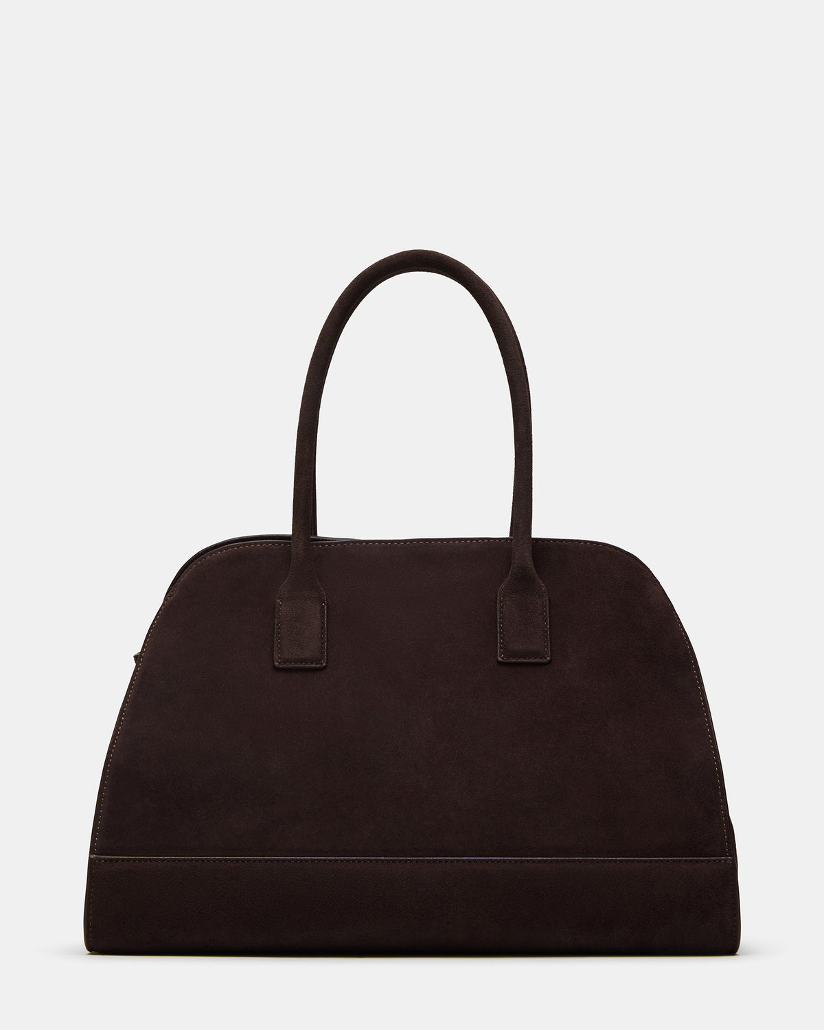HEIDEE Bag Brown Suede | Women's Shoulder Strap Tote Handbag - Steve Madden