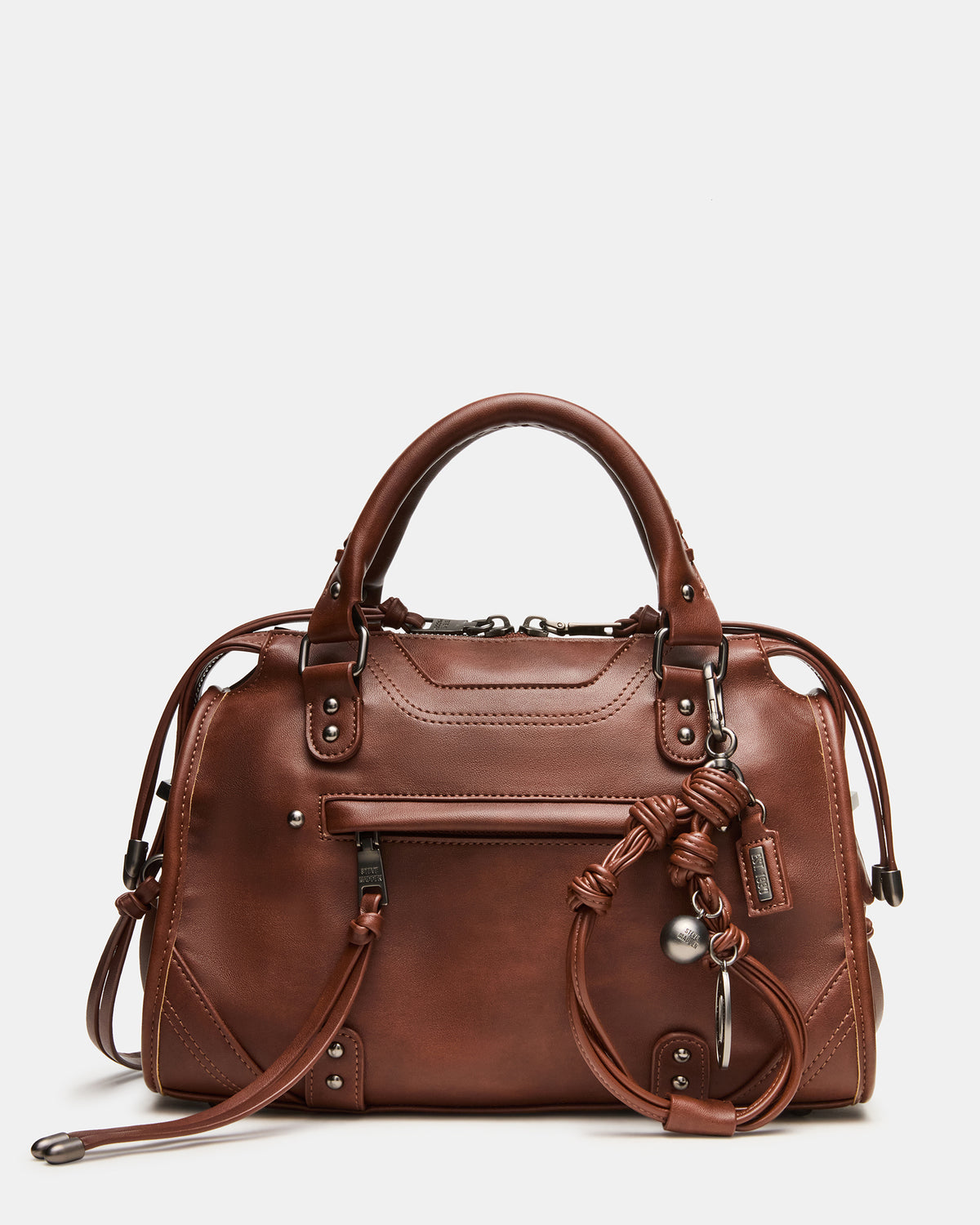 RIGGS BAG RUST Slouchy Top-Handle Crossbody Satchel Handbag - Steve Madden
