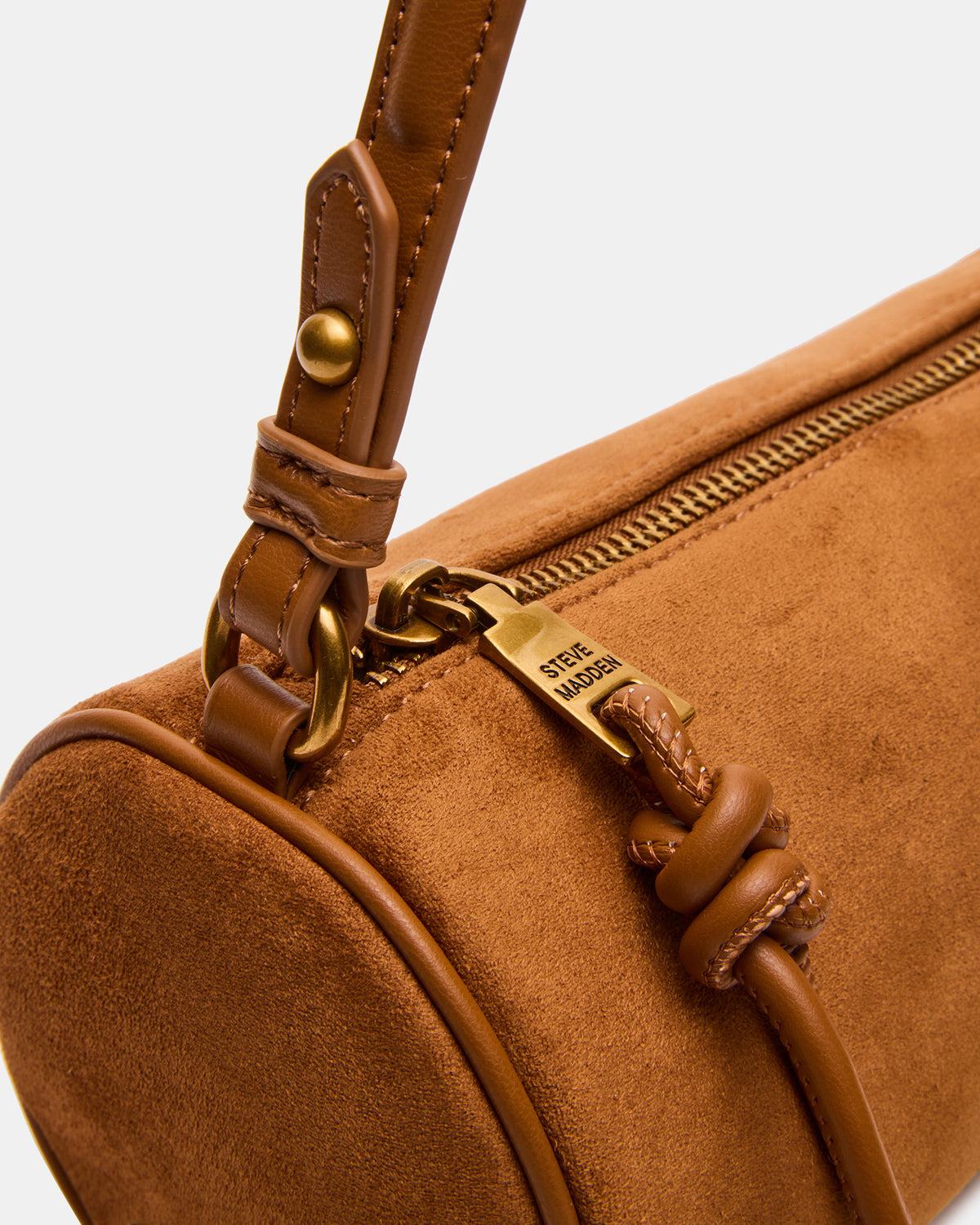 PRIYA Bag Tobacco Mini Barrel Shoulder Handbag - Steve Madden