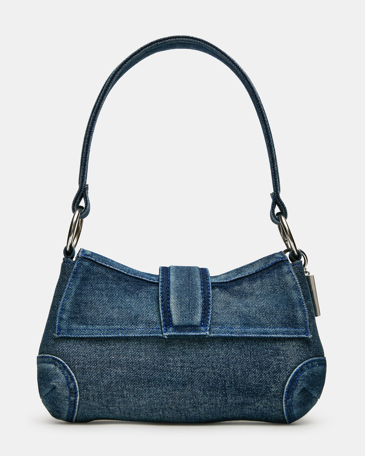 ALBANY Bag Denim/Blue Western-Inspired Denim Shoulder Handbag - Steve Madden