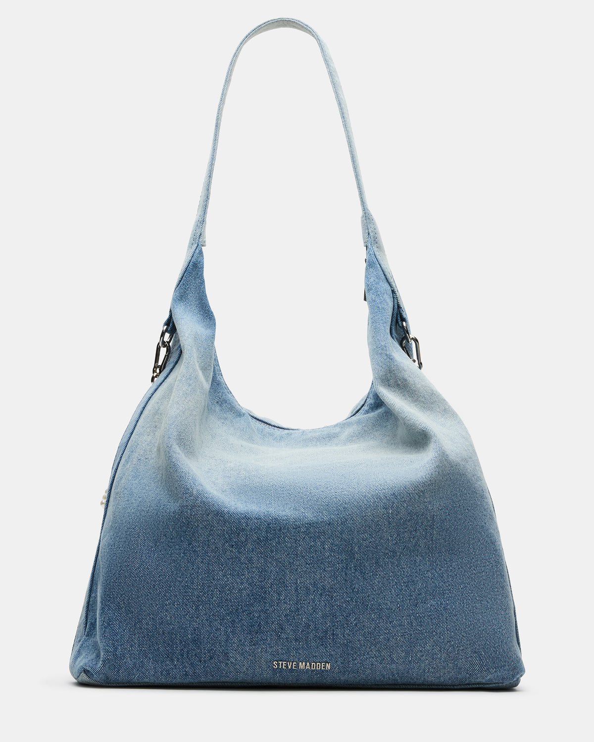 KREWE Bag Denim Slouchy Hobo Shoulder Strap Tote Handbag - Steve Madden