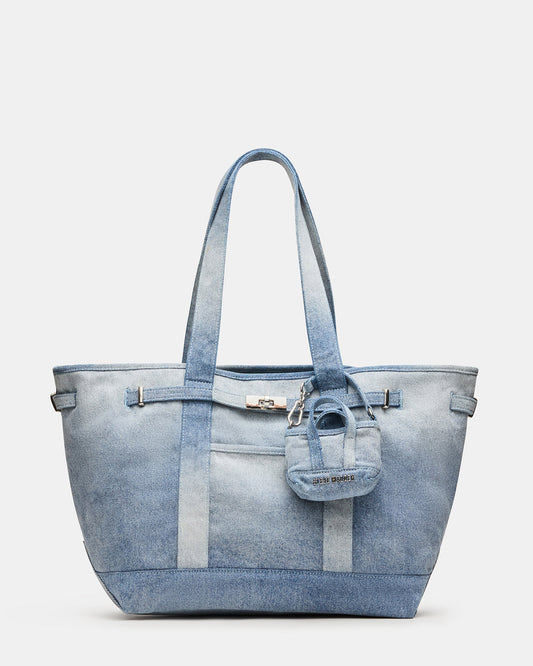 BOAT Bag Denim Shoulder Strap Denim Tote Handbag - Steve Madden