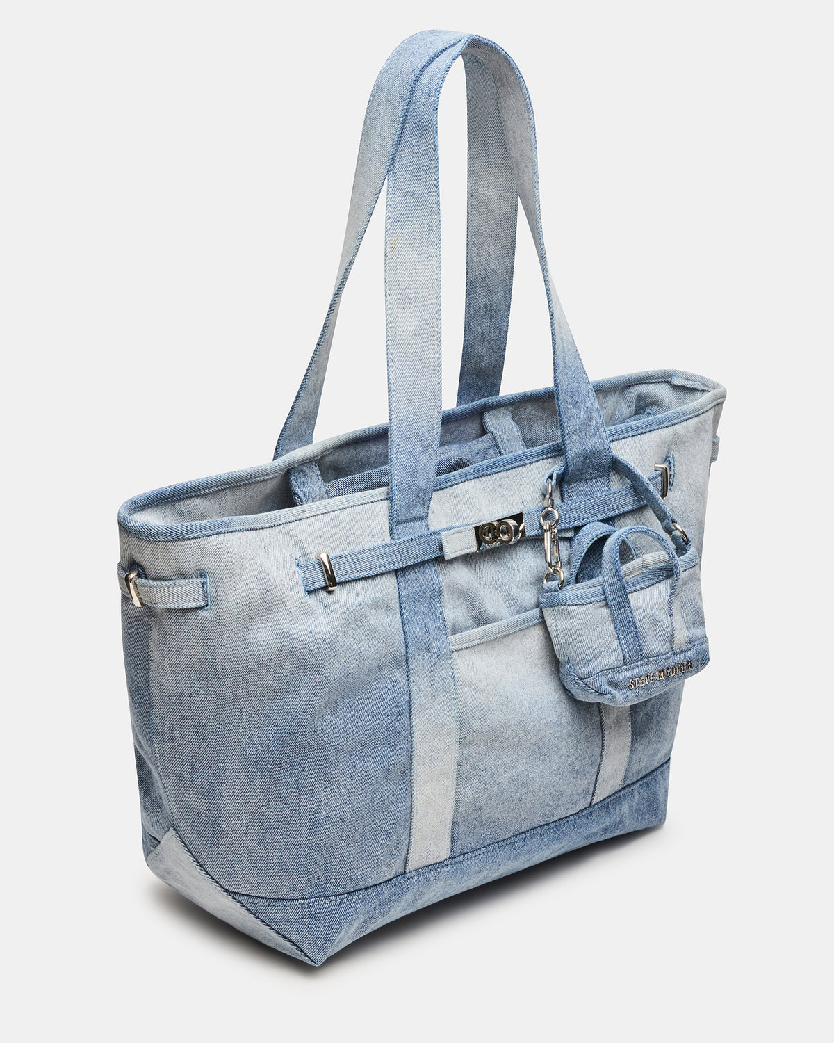 BOAT Bag Denim Shoulder Strap Denim Tote Handbag - Steve Madden