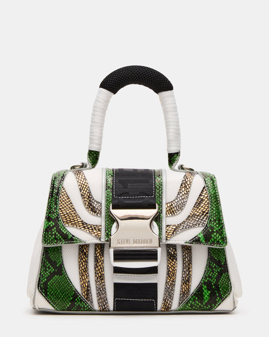 DIEGO Bag Green Metallic Crossbody Strap Women's Handbag - Steve Madden