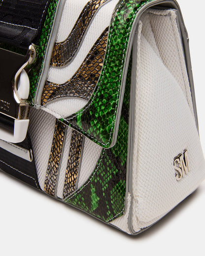 DIEGO Bag Green Metallic Crossbody Strap Women's Handbag - Steve Madden