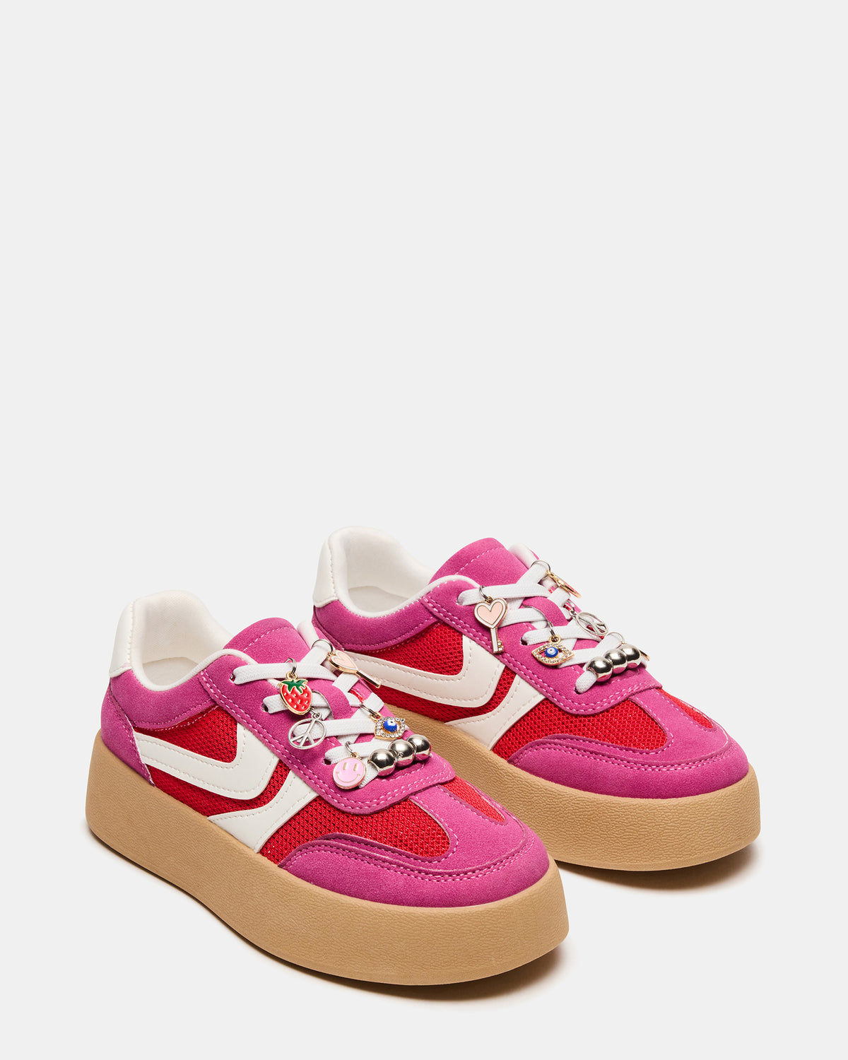 Kids' JERSEY Pink Girls' Low-Top Platform Sneaker - Steve Madden